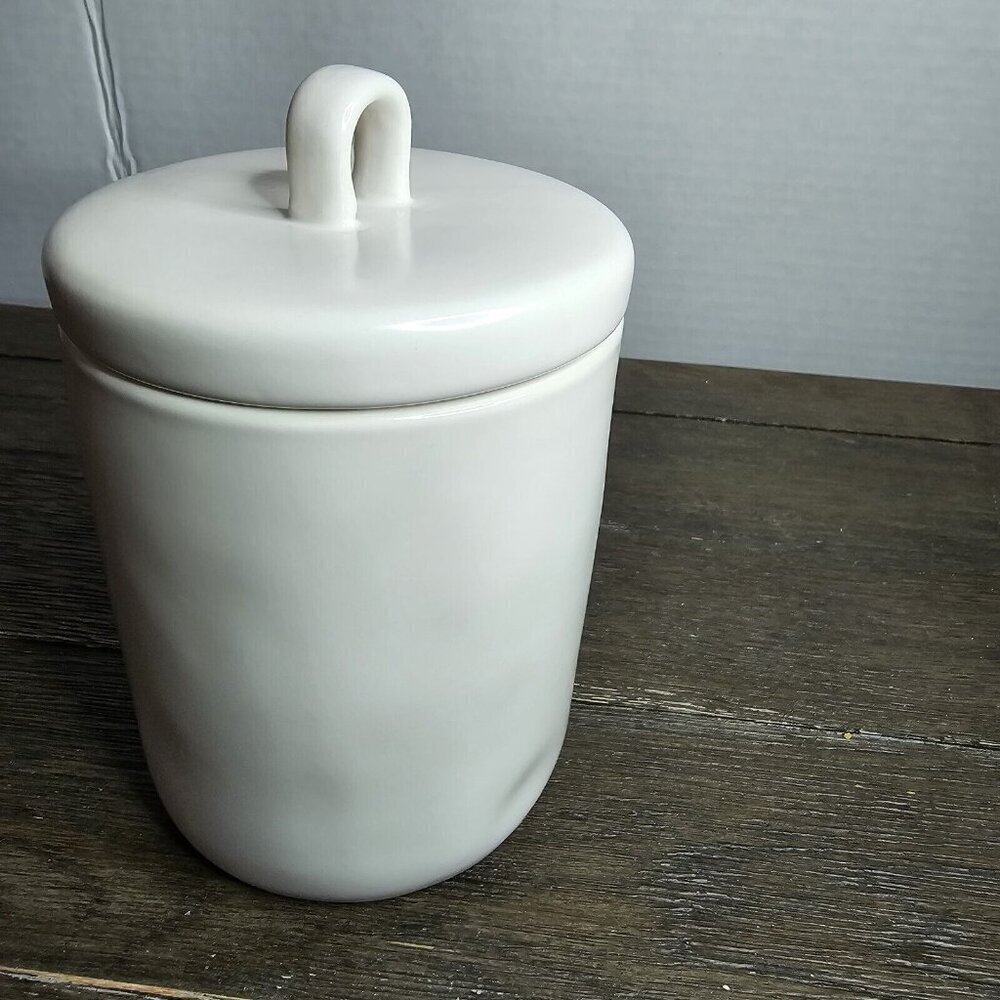 Rae Dunn Artisan Sugar Rush Small Canister Gold Writing Magenta Farmhouse - Picture 6 of 15